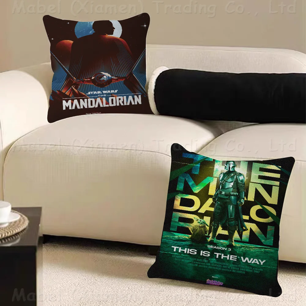 

The-M-Mandalorian Season 3 Movie Pillowcase Toon Gift Cushion Cover Bedroom Home Sofa Chair Seat Decor Pillow Case