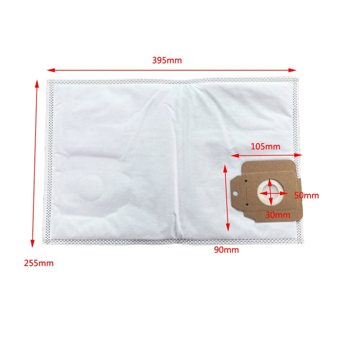 FZFZ 10pcs 교체 부품 Cv30/1 Cv38/2 진공 청소기 액세서리 부직포 쓰레기 먼지 봉투 용 먼지 봉투