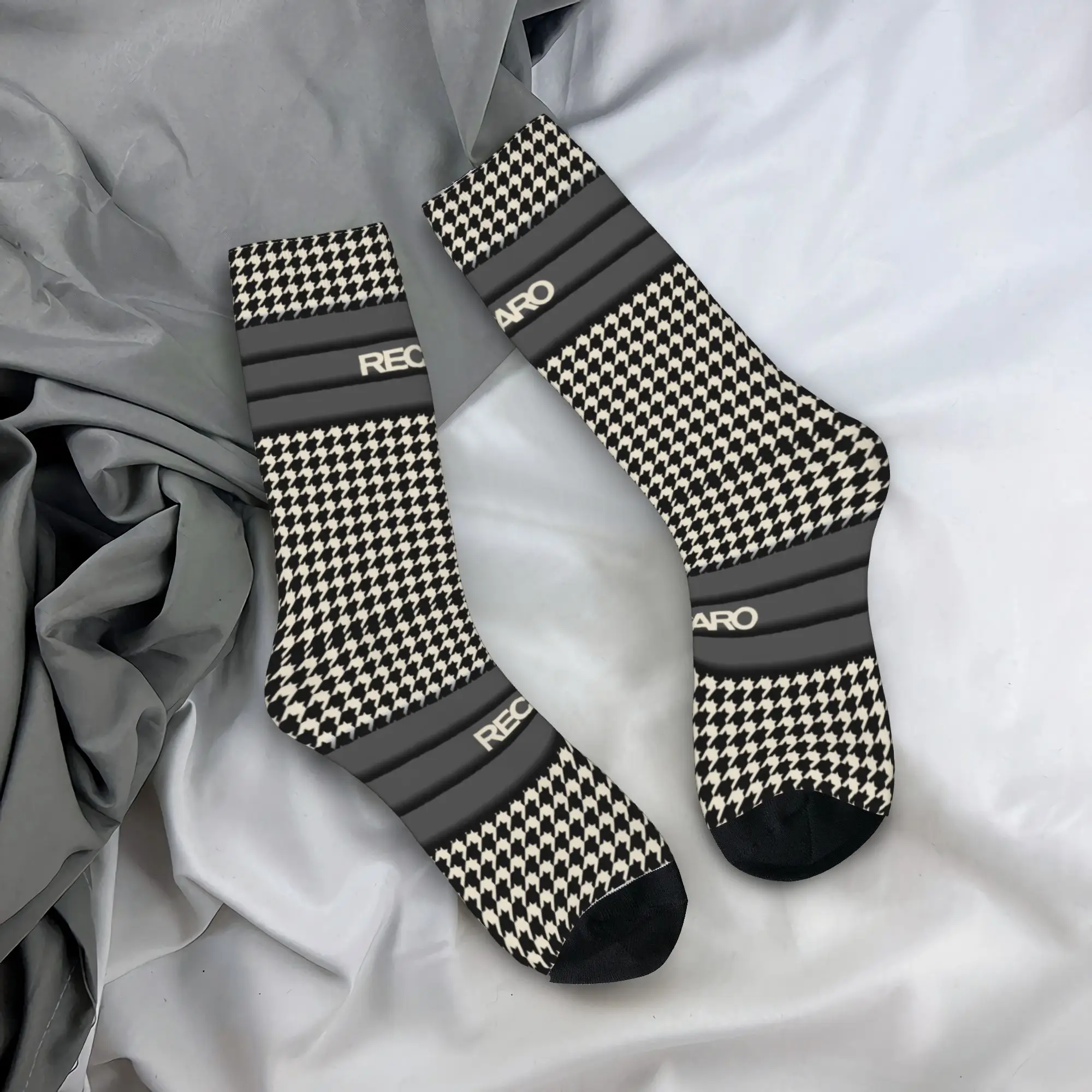 

Custom Recaros Logo Men's Crew Socks Unisex Novelty 3D Printed Dress Socks
