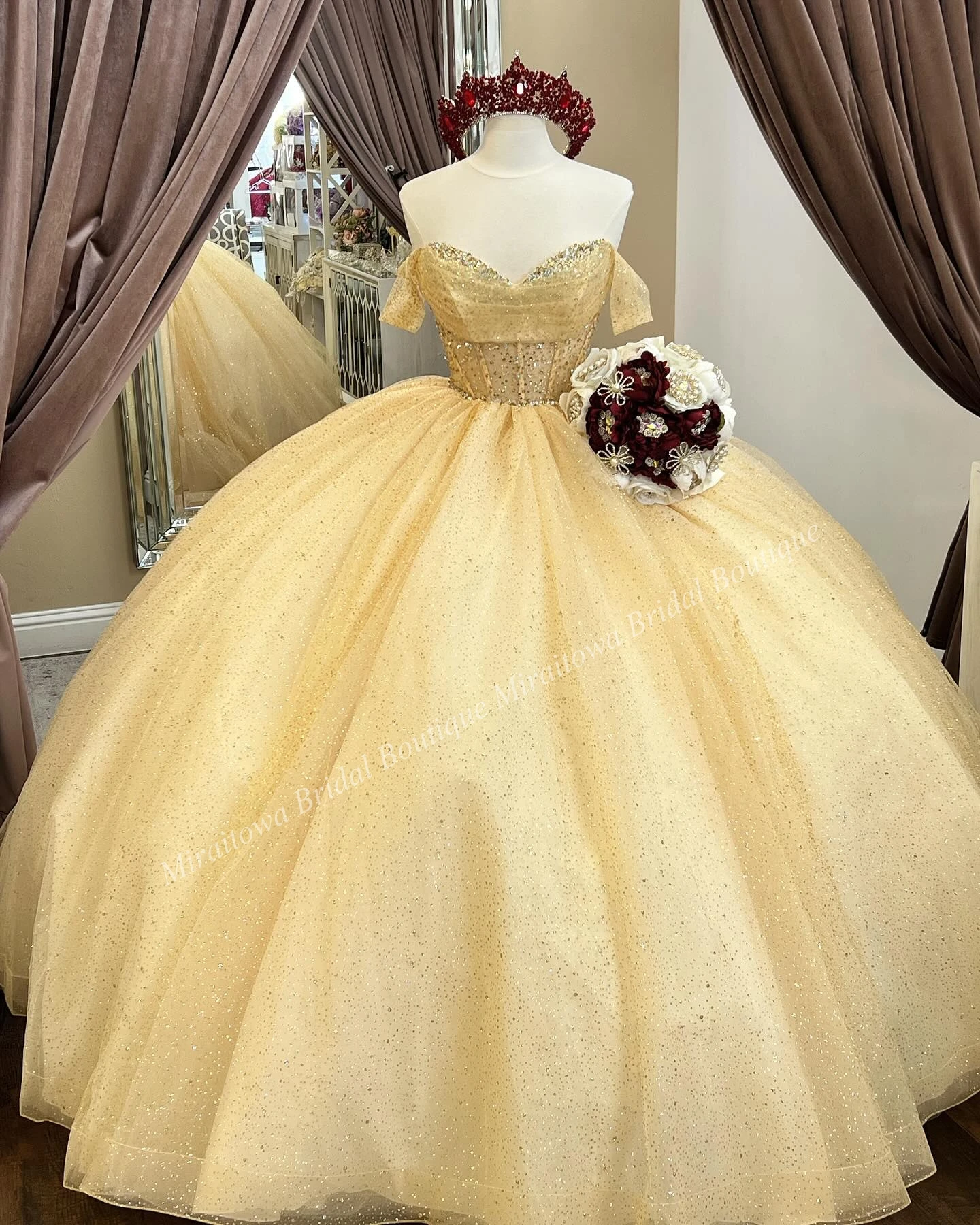 Vestido de quinceañera de tul con purpurina brillante, corsé transparente, Bola de quinceañera mexicana, dulce vestido de fiesta de cumpleaños para niña del 15 °, salvia, 15/16