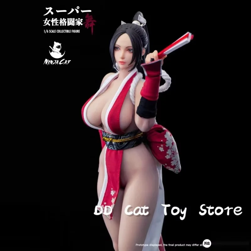 Auf Lager Ninja Katze 1/6 N001 Weibliche Kämpfer Mai Shiranui 12'' Weibliche Bewegliche Skala Sammeln Action Figur Modell Spielzeug Weihnachten geschenk