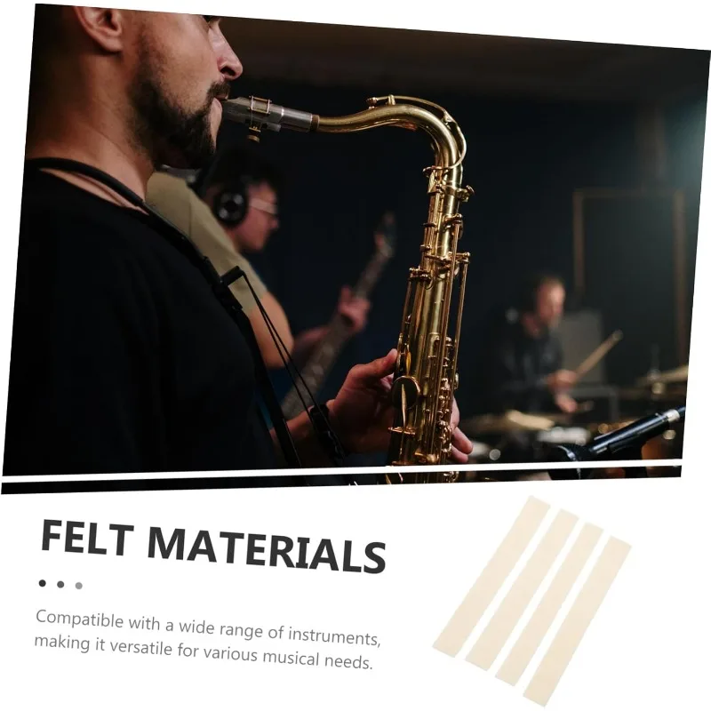 Multi-Pack Wind Saxophone Flute Clarinet Button Felt Muffler Self-Adhesive Adhesive Felt Pad + Sound Insulation and Anti-Collisi