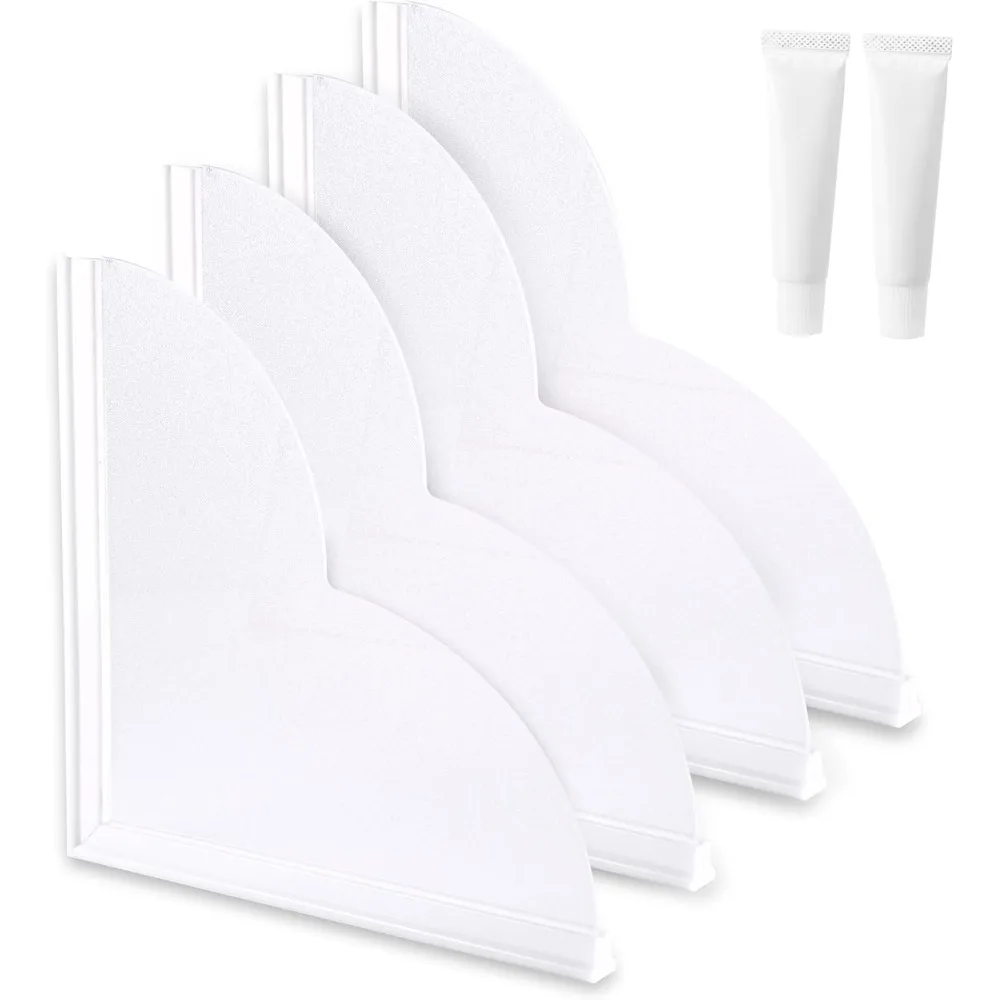 

Брызговик для ванны, 4-пак. брызговик для ванны с регулируемым углом, силиконовым основанием и профессиональным водонепроницаемым клеем.