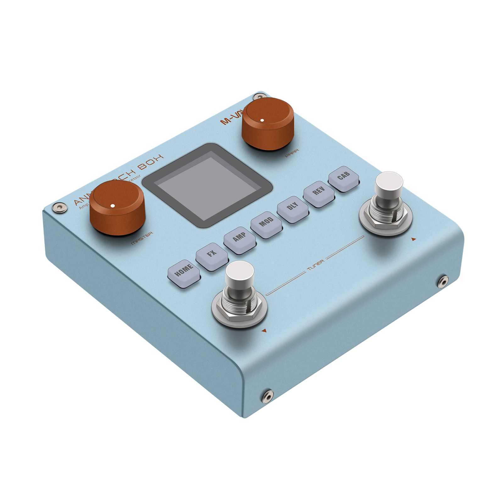 M-VAVE Blackbox Guitar Bass AMP Modeler معالج متعدد التأثيرات 80 إعدادات مسبقة 20 IR Cab 10H دواسة محمولة قابلة لإعادة الشحن