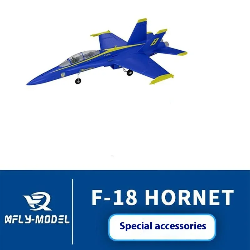 Xfly Remote-controlled Aircraft Model Twin Twin 40mm F-18 Hornet Blue Accessory