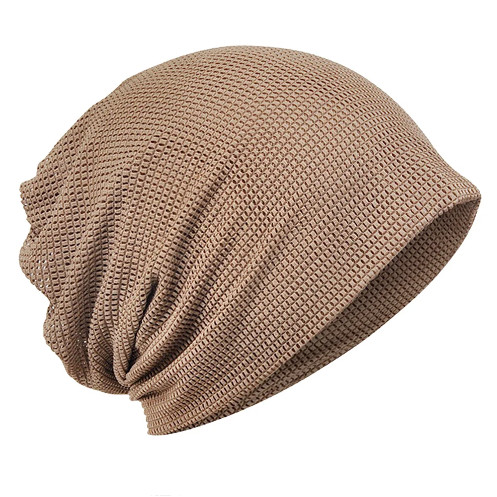 

Mesh Breathable Hat for Men Women Spring Summer Cap without Solid Color Stylish Spiral Design Sun Protection Scarf
