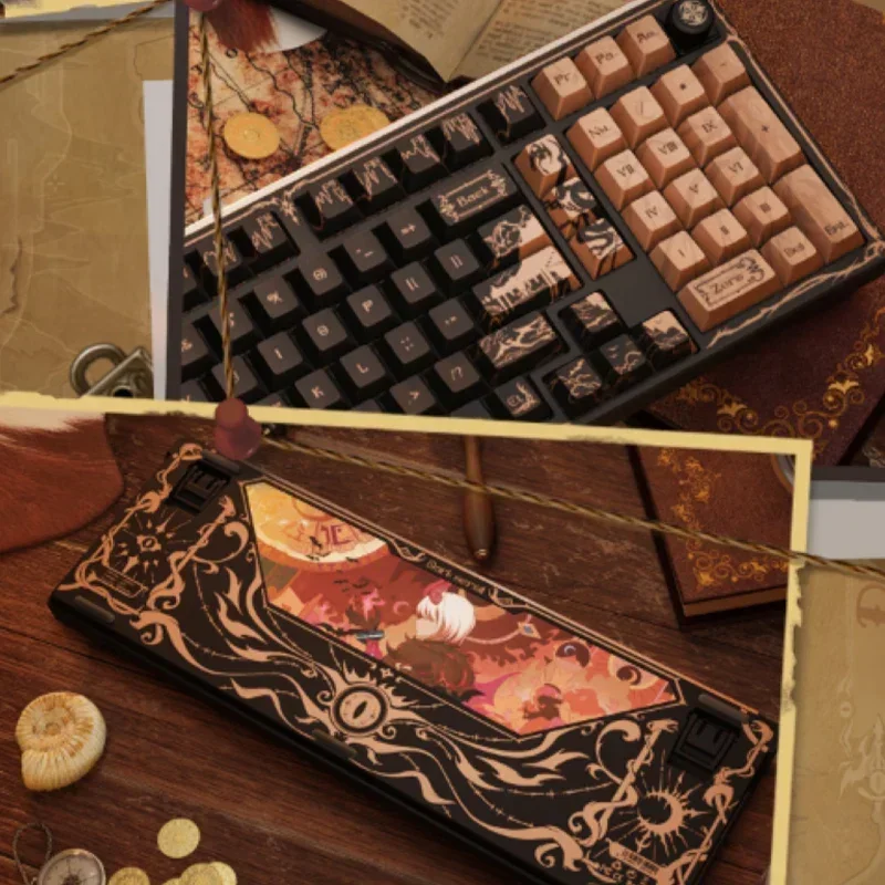 VALKYRIE VK99 Pro Keyboard Mekanis Tri-mode RGB Hot Swap 8000MAh 1Ms Keyboard Gaming Nirkabel Latensi Rendah Aksesori PC