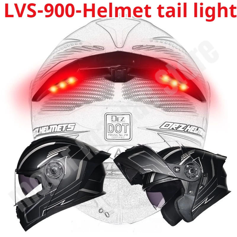 Helmet Accessories ORZ958 Helmet Tail LED Light LVS900 Tail Wing Night LED Light ORZ B08A Helmet Safety Tail Wing with Lights