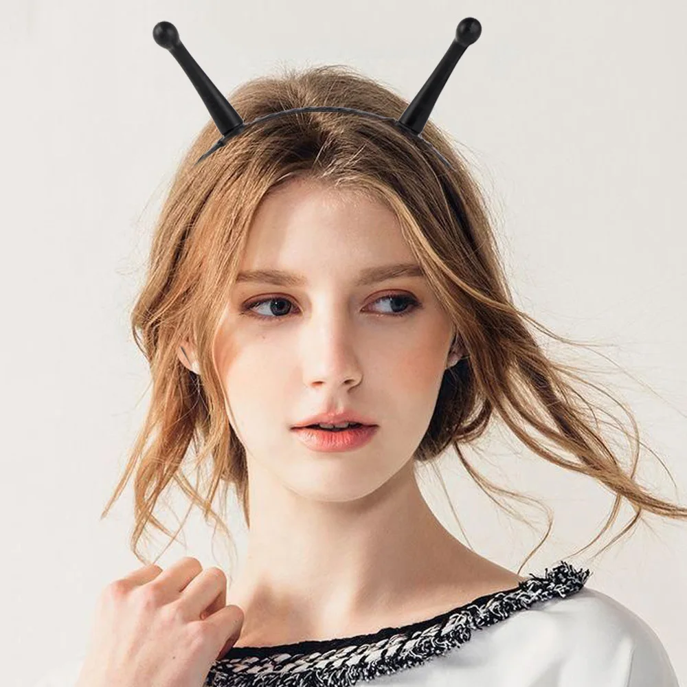 Halloween Funny Alien Antenna Luminous Headband Halloween Party Cosplay Costume Glowing Headwear Festive Prop