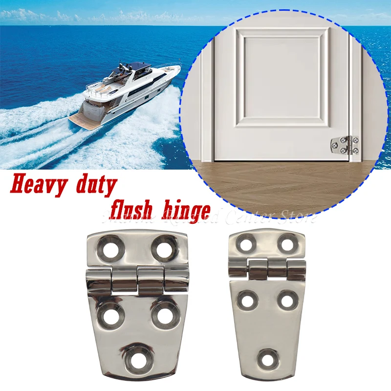 

2 sizes Marine 316 Stainless Steel Boat Door Hinge Short 38x57/38x77 Side Door Hinge For Yacht Boat RV Marine Door Hinge