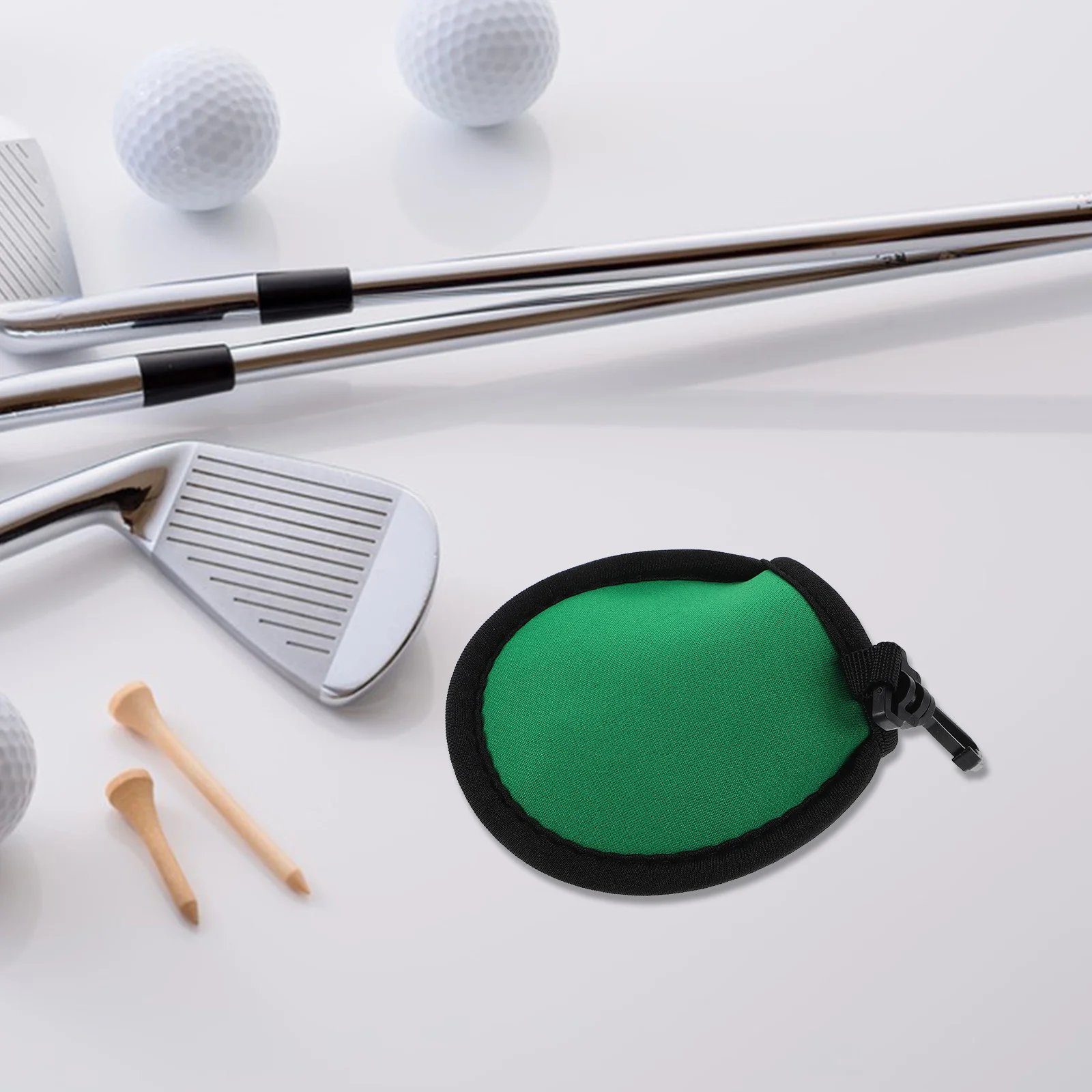 Портативная сумка для чистки мячей для гольфа, 3 шт., крючок для хранения мячей, подвесная сумка для уличных аксессуаров для гольфа, держатель для гольфа