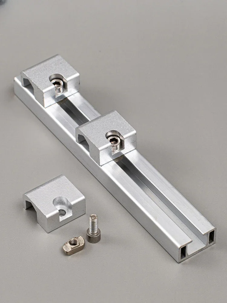 Lightweight aluminum alloy pipe clamp, steel  fixed    1/4 3/8 1/2 laboratory gas guide rail