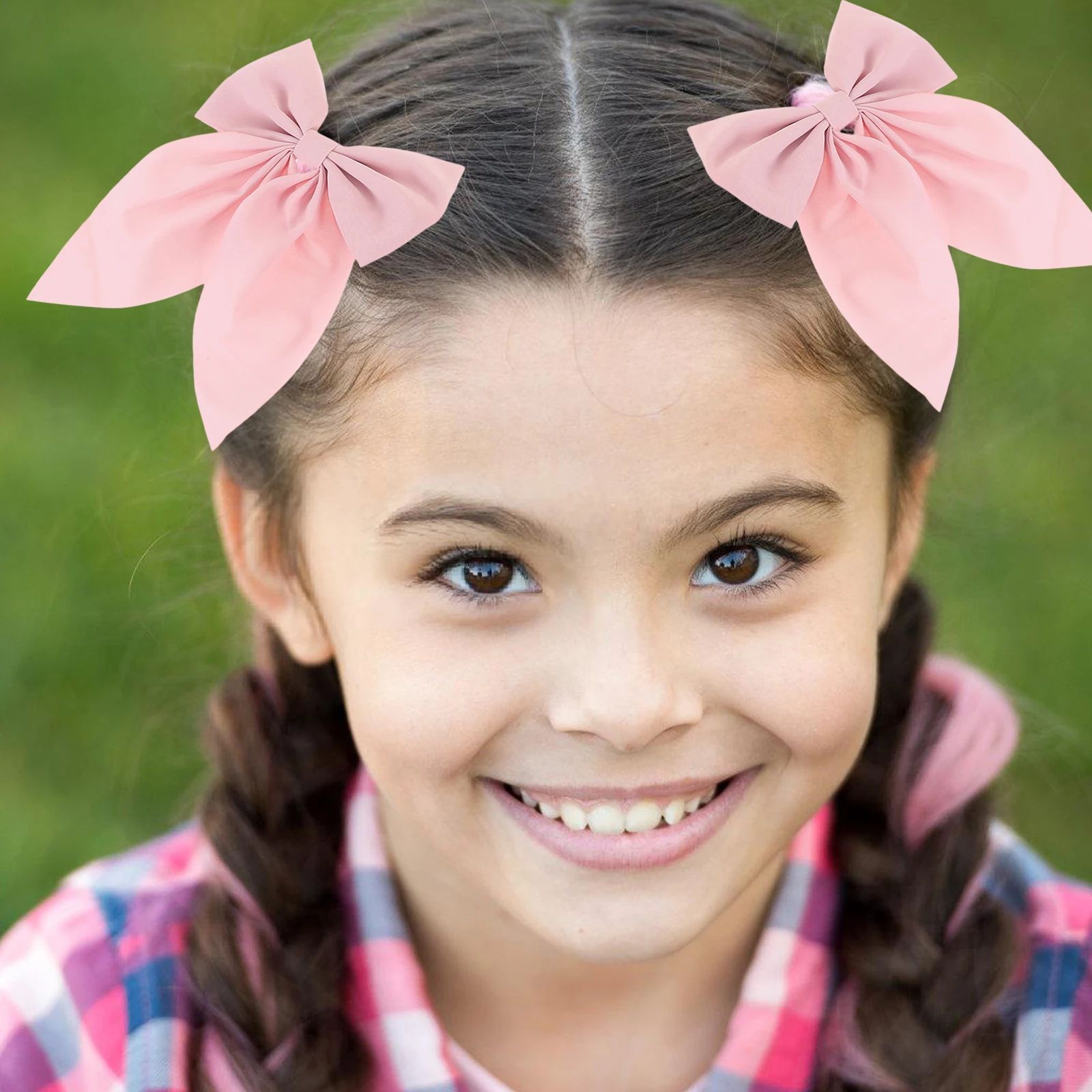 

2 pcs Large Clips Cute Decorative Accessories For Big Bow Clips Lightweight Durable Non-Slip Hair Bow For Wedding Party