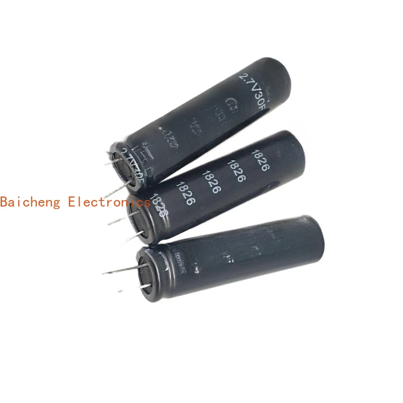 10PCS 2.7V30F Capacitor 30F 2.7V volume 12 * 46mm