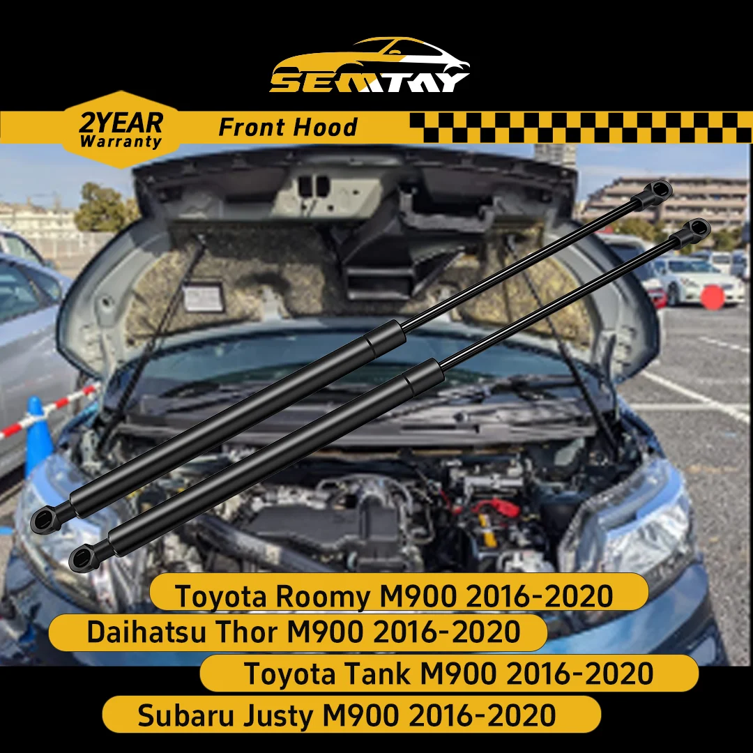 

SEMTAY Hood Struts for Toyota Roomy/Tank M900/Subaru Justy M900 2016-2020 Bonnet Lift Support Spring Shocks Damper