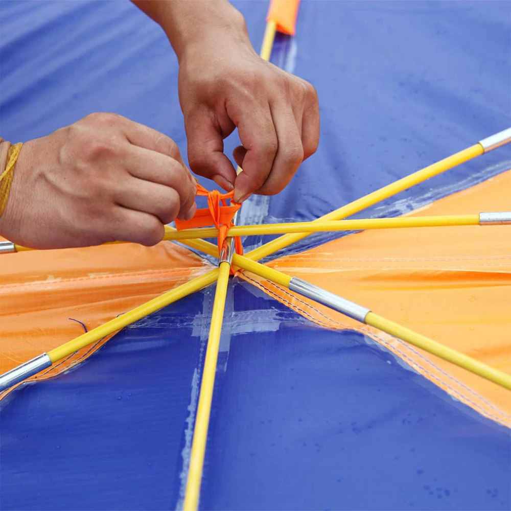 مظلة صيد محمولة قابلة للنفخ | مظلة الشمس ومأوى المطر للقوارب وقوارب الكاياك | بلوزة بيميني مستديرة مع مجموعة ملحقات #2