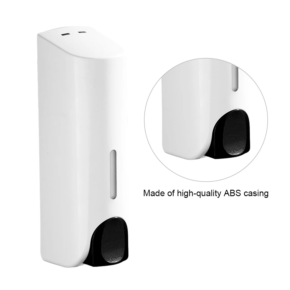 350ML Soap Dispenser Wall Mount Shower and Lotion Dispense Multi-purpose Soap Liquid Box Bathroom Hardware