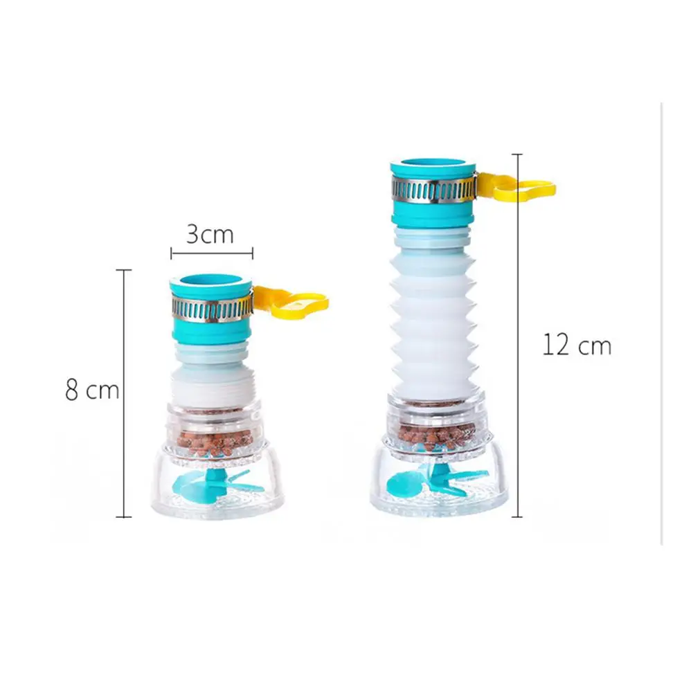 Kitchen Faucet Water Filter Telescopic Anti-splash 360 Degree Rotation Water Tap Connector Extender With Adapter