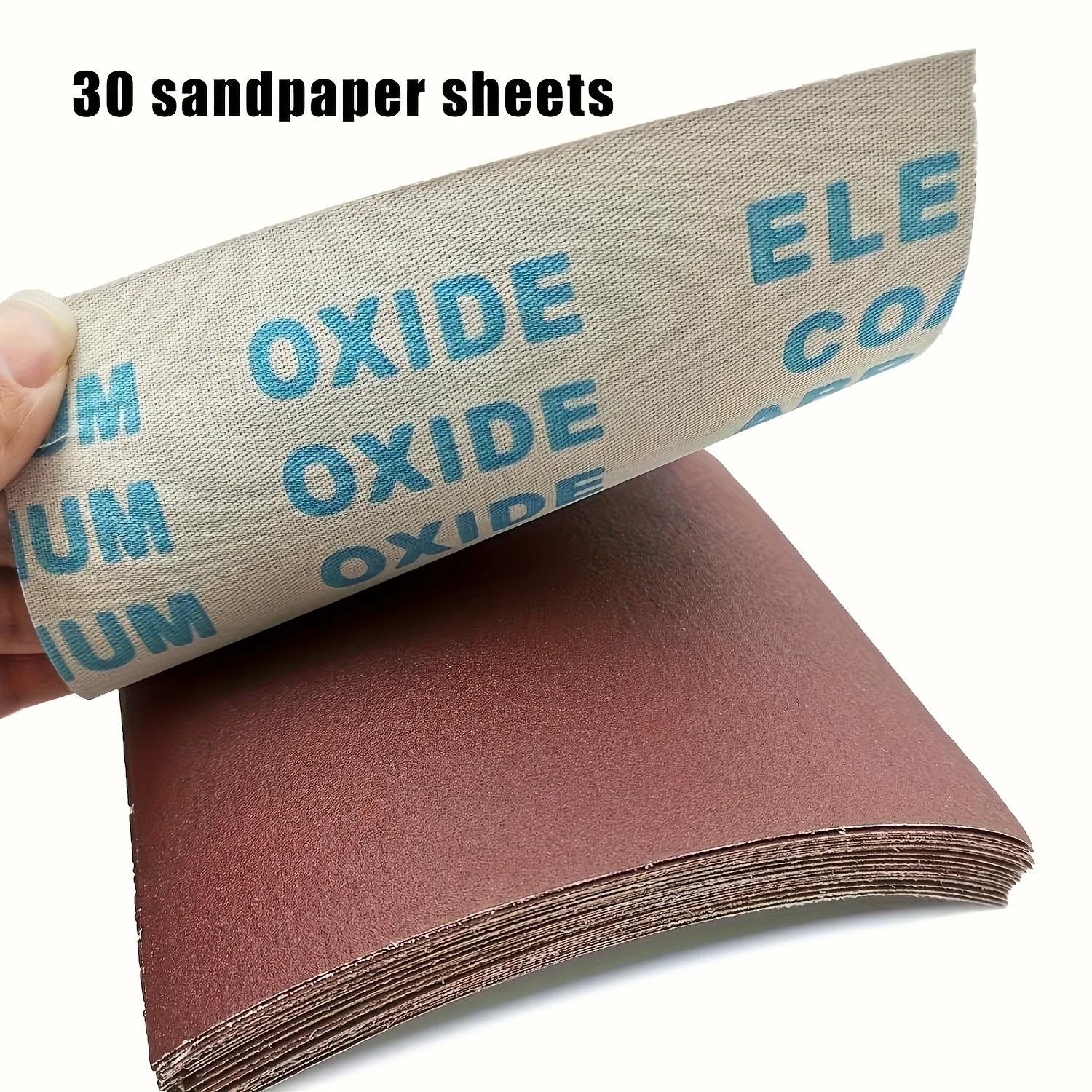 1/4 Sheet Sandpaper for Palm Sander, Sanding Sheets Assortment for Car and Wood, Plain Backing Sand Paper, 5.5”x 4.5”
