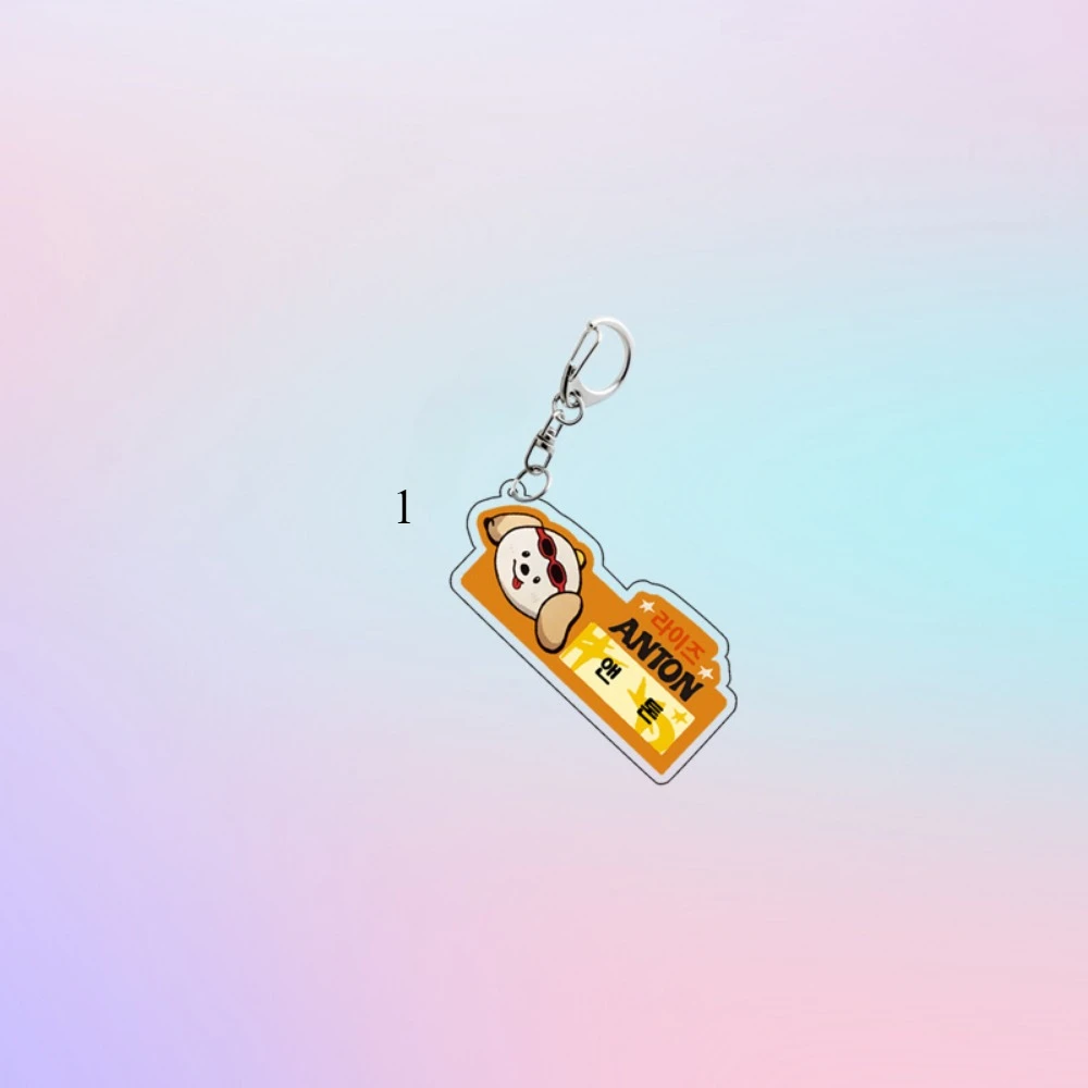 Korea Popular Male Idol Acrylic Keychain Hanging Cartoon Keyring Pendant WONBIN ANTON Decoration Accessories Ornament Gift Toy