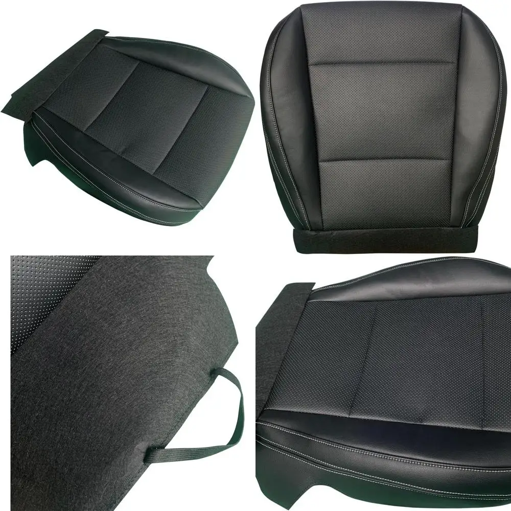 

Перфорированный чехол на сиденье из микрофибры с нижней частью водителя, подходит для Subaru Outback Legacy 2015-2019 гг. (черный)