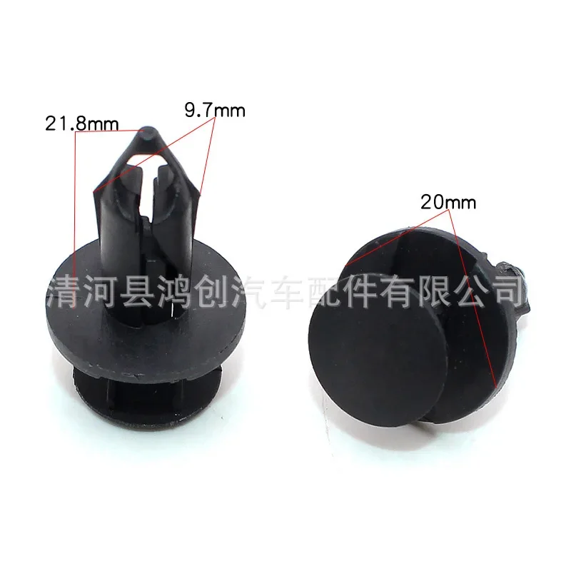 8mm plastik perçinler bağlantı elemanları 100 adet evrensel otomotiv itme tipi tampon çamurluk klipler yedek parçalar