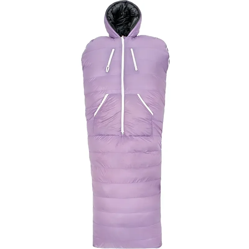 Waterproof Lightweight Warm Down Sleeping Bag Hands Free Human Shape Portable for Camping Hiking Adventure