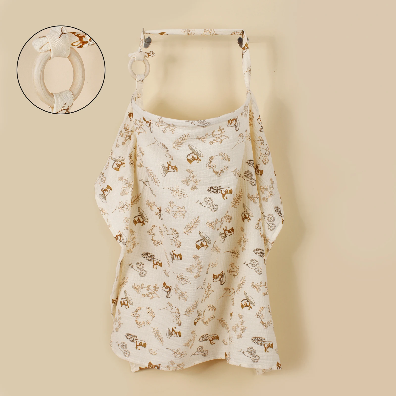 الأمومة طباعة موضة الرضاعة الطبيعية غطاء الطفل في الهواء الطلق عربة غطاء بطانية القطن غطاء التمريض لحديثي الولادة الأم شال