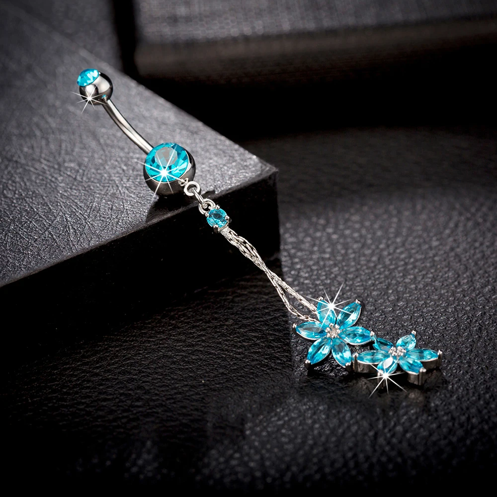 Kuniu-Flower قلادة حزام بطن لل - مراجعة Body Jewelry Implants وسعره