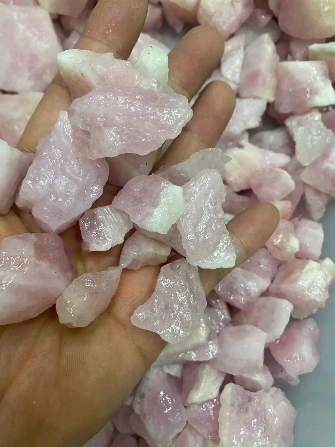 Natural Pink Morganite Rough Mineral Brazil