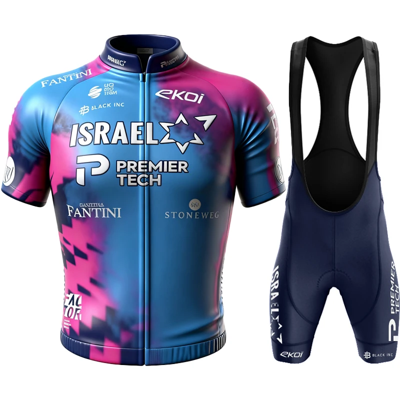 Israel - Premier Tech Tricuta Cycling Man Mtb Clothes Shorts Clothing Men's Bicycle Outfit Jersey Set Pants Costume Bike Summer