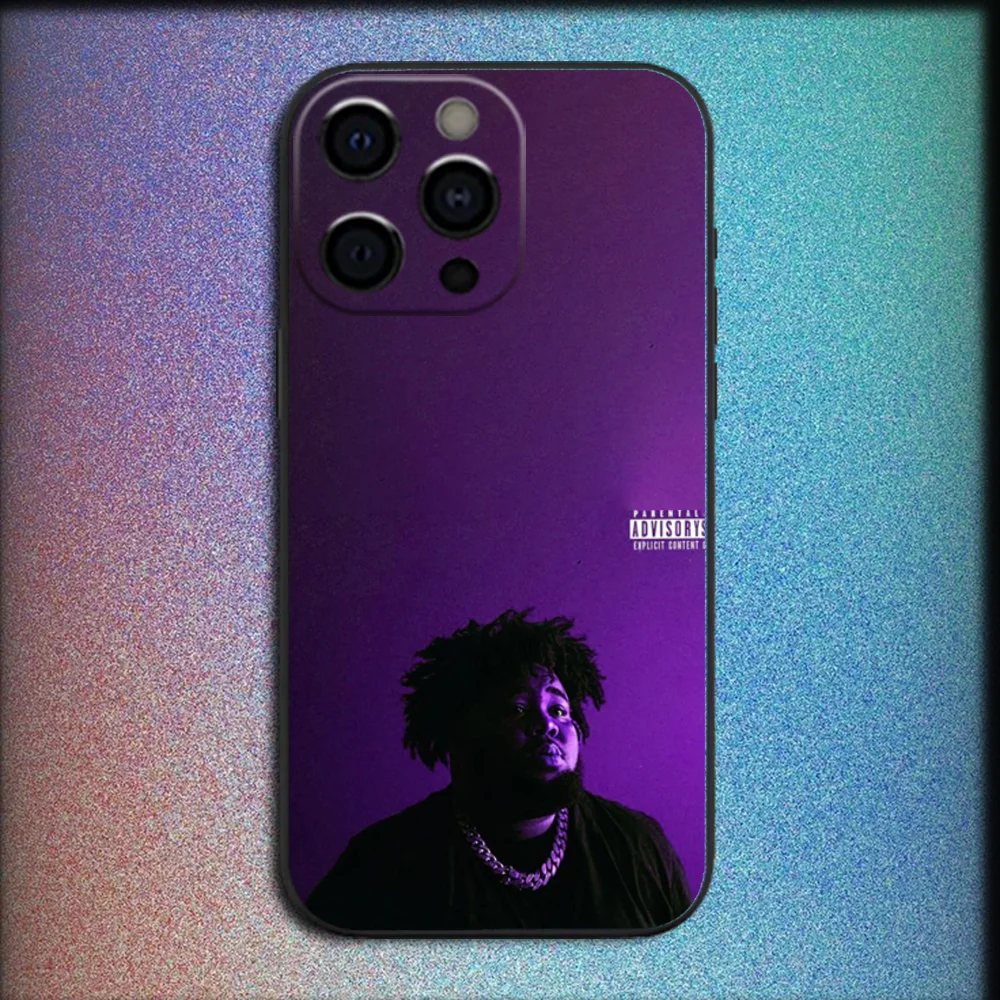 Rapper R-Rod Wave Phone Case For iPhone 16,15,14,13,12,11,Pro,X,XS,Max,XR,Plus,Mini Soft Black Cover