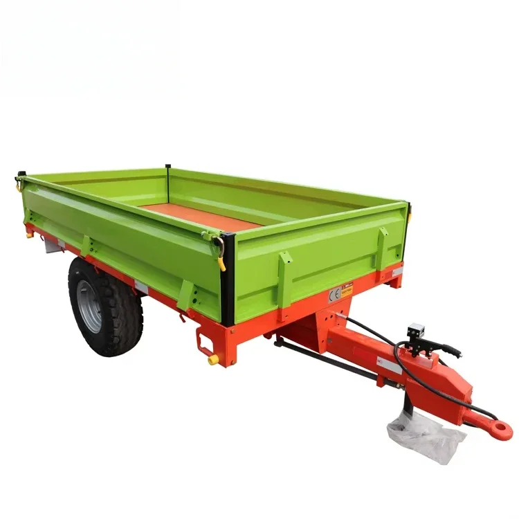 3000kgs farm dump trailer hydraulic tipping trailer for tractor