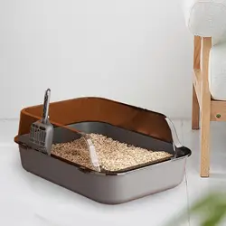 Bandeja de arena para gato joven – Abierta con bordes altos
