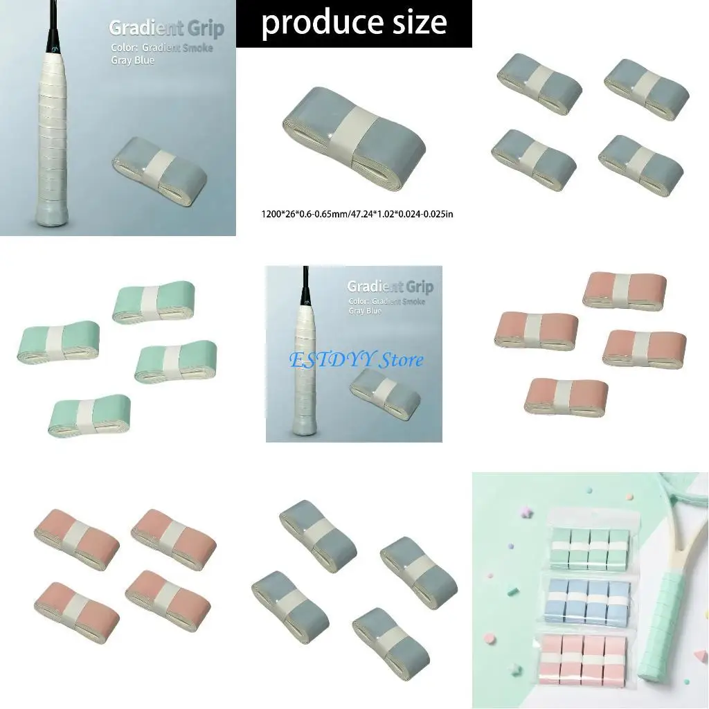 

G6DE Sweat Absorption Tennis Rackets Grip Badmintons Squash Training Sweatband Nonslip Tennis Grip Head Overgrip Enduring