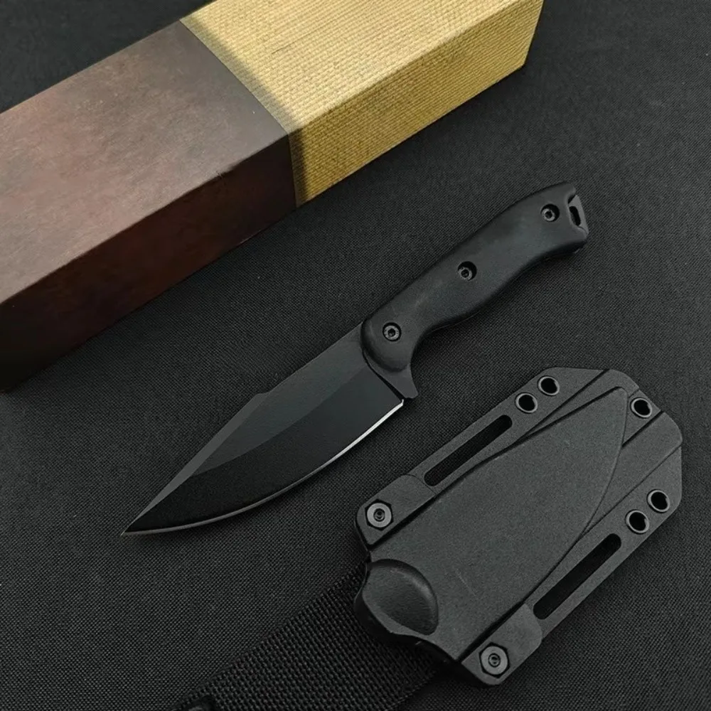 BK18 Multifunctional Outdoor Fixed Knife with Sheath D2 Blade Nylon Fiberglass Handle Camping Tool Portable Fruit Knives