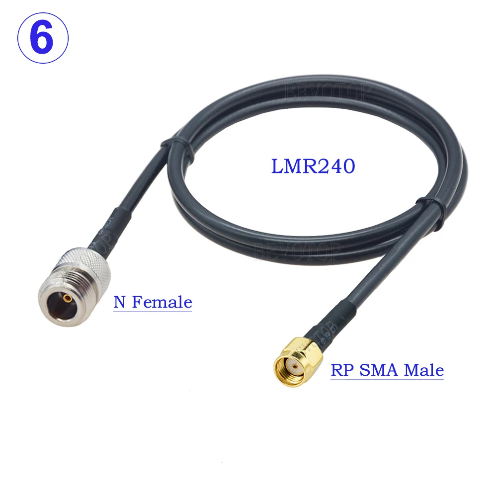 LMR240 Cable SMA Male/Female to N Male/Female Connector 50 Ohm 50-4 Pigtail RF Coaxial Jumper 4G 5G LTE Extension Cord 15CM~30M