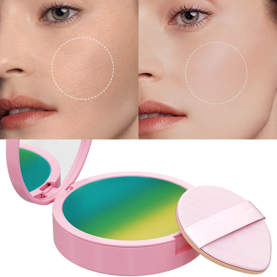 6 kolorów naturalny puder wykończeniowy do twarzy długotrwały puder konturowy kontrolujący wydzielanie sebum makijaż matowy bezwadny w wyglądzie kosmetyk utrwalający makijaż