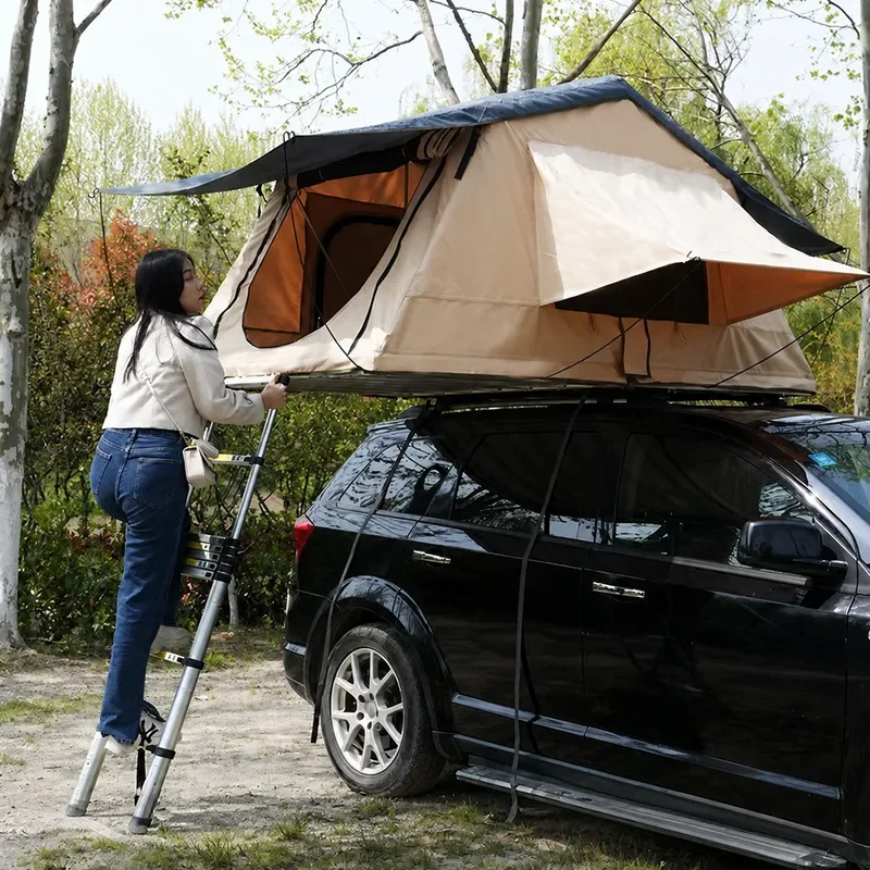 Automatic Roof Top Tent Quick Open Folding Aluminum Alloy Rainproof Camping Tent for Outdoor Travel