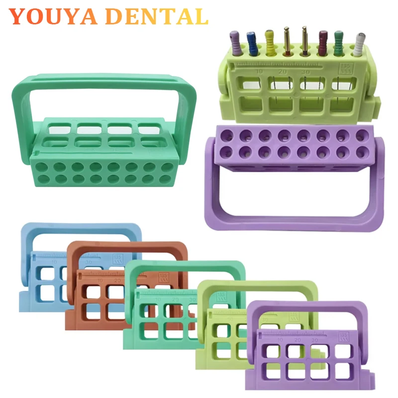 

16Holes Dental Root Canal File Block Holder Dispenser Endodontic Drill Stand Autoclavable Endo Files Block For Endodontic Files