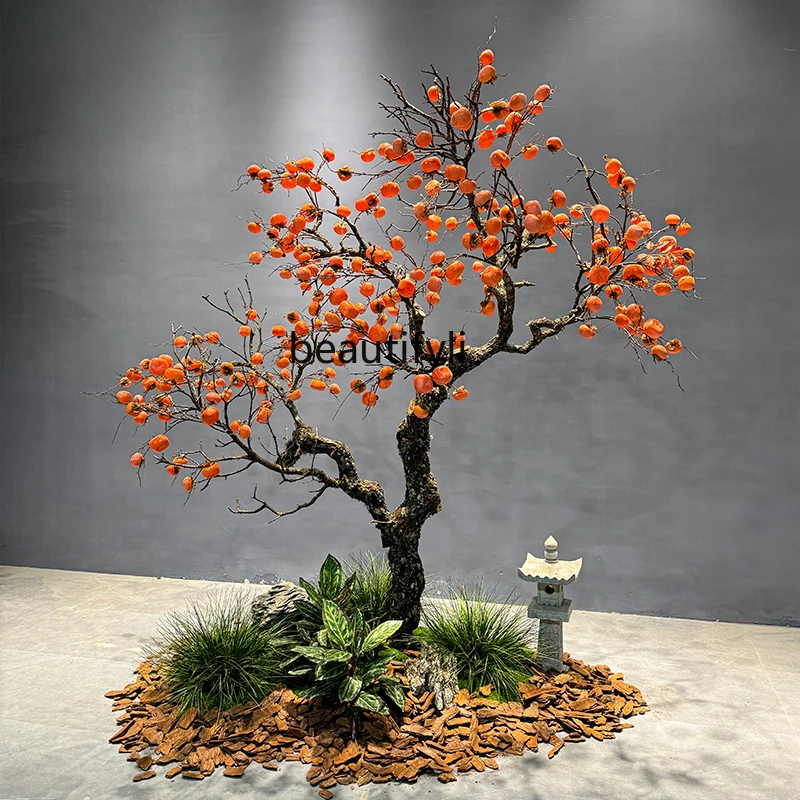 

Wishing tree decoration zen new Chinese style floor fake fruit tree simulation tree landscaping indoor and outdoor