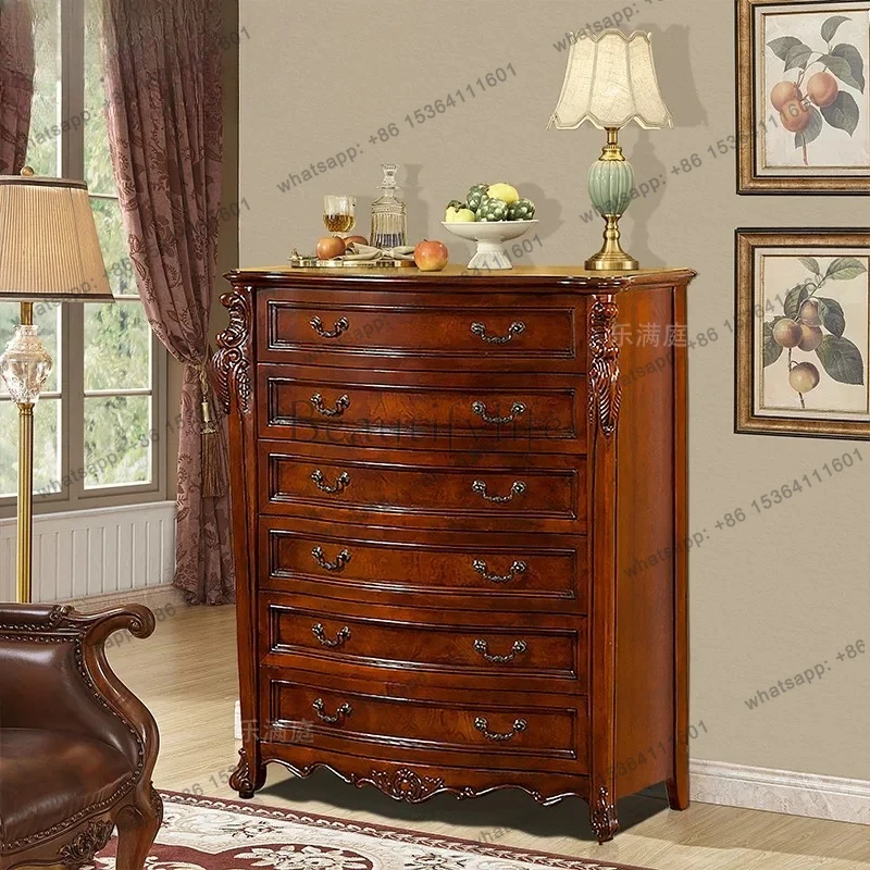 

American Solid Wood Chest, Bedroom Six Chest, Retro Country Chest, European Living Room Locker