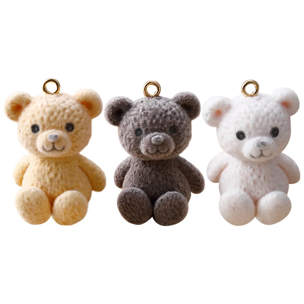 

3 шт. подвески в виде медведя Kawaii мини-подвески в виде медведя для ожерелья, браслета, ювелирные изделия, аксессуары «сделай сам»