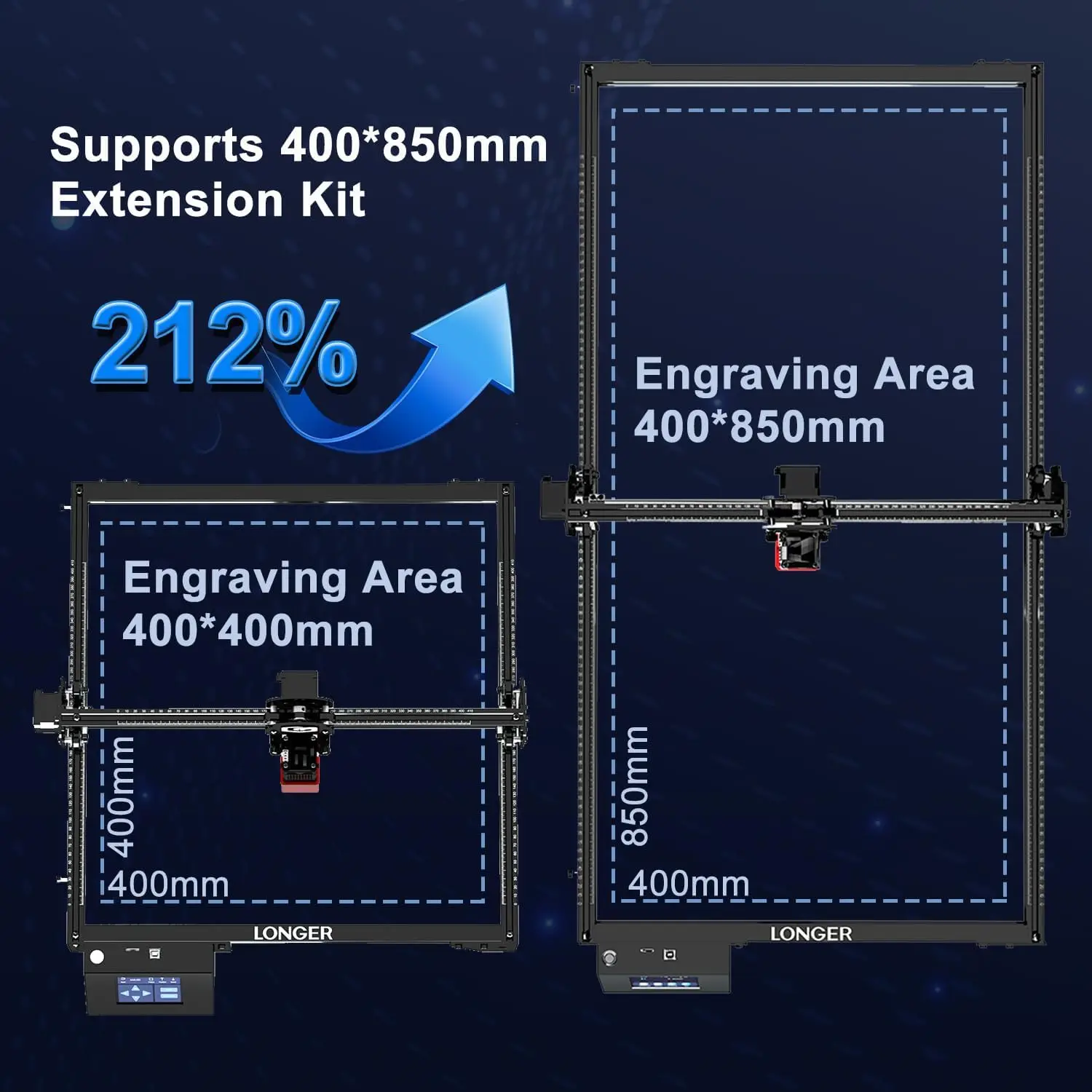 Grabador, potencia de salida del grabador láser, placa base de 32 bits, aplicación de Control sin conexión