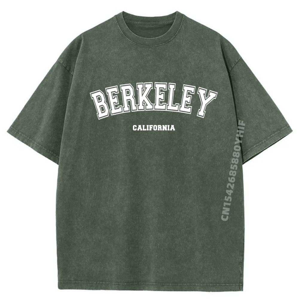 

Mens T Shirts Berkeley CaliFornia Leisure Retro Washed Shirt Graphic Tee Original Mens T-Shirts Printed Clothes