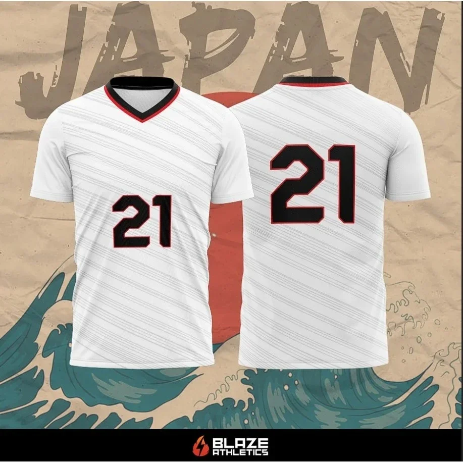 

Японский волейбольный трикотаж для мужчин и женщин, спортивная одежда, повседневные дышащие, быстросохнущие, большие модные удобные топы с 3D принтом