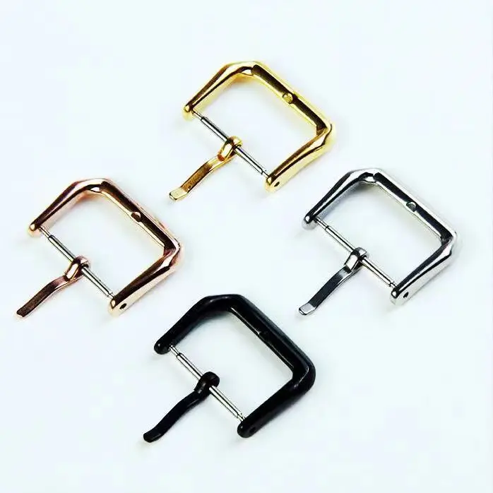 Металлическая пряжка для часов 16 мм 18 мм 20 мм браслет серебряная застежка из нержавеющей стали Кнопка ремешок для часов застежка ремешок для часов аксессуары