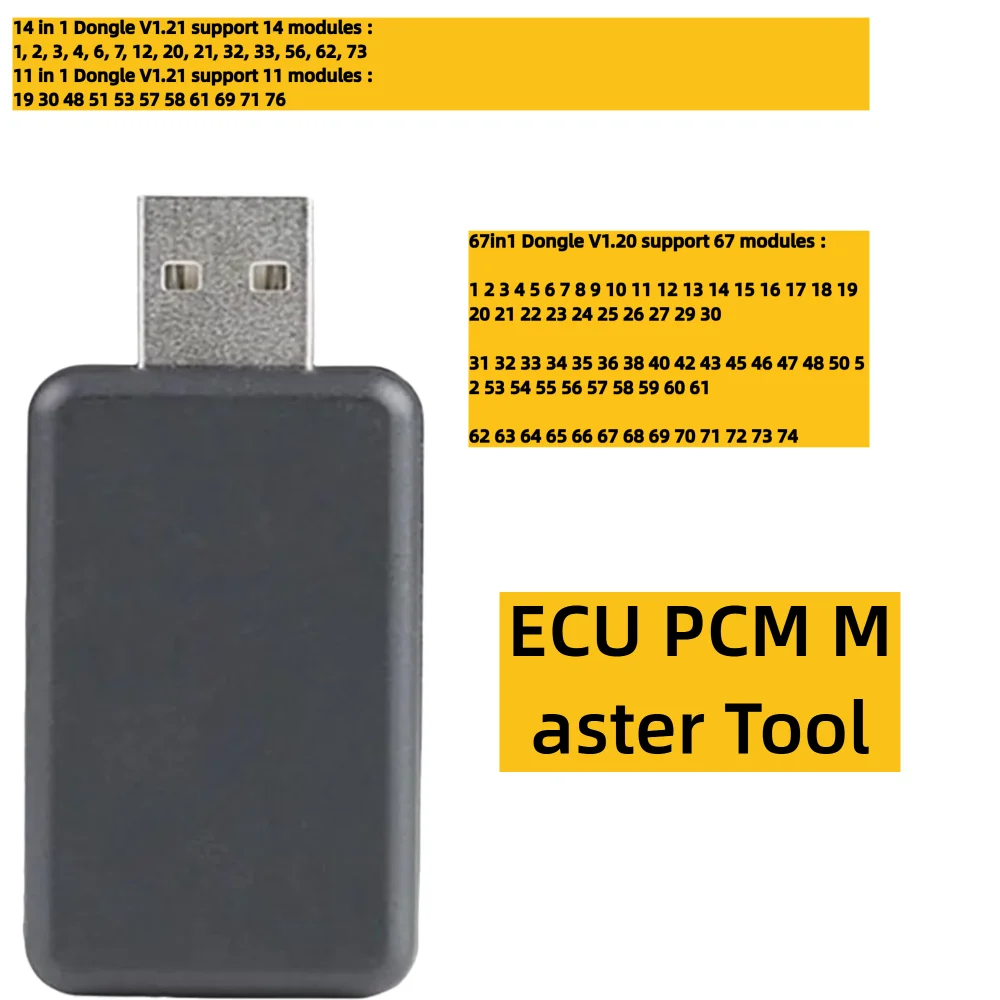 KTMFLASH 67IN1 USB Dongle V1.20 1.21 PCM programmeur outil de Diagnostic de voiture lecteur de Code