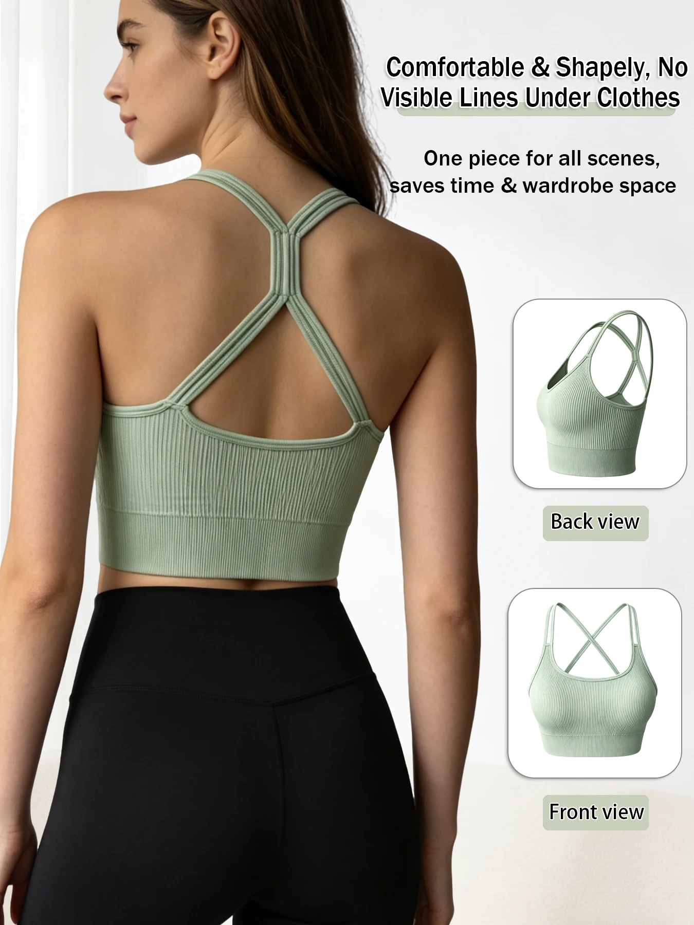 Soutien-gorge de sport côtelé - Tank Top Ribbed avis et prix