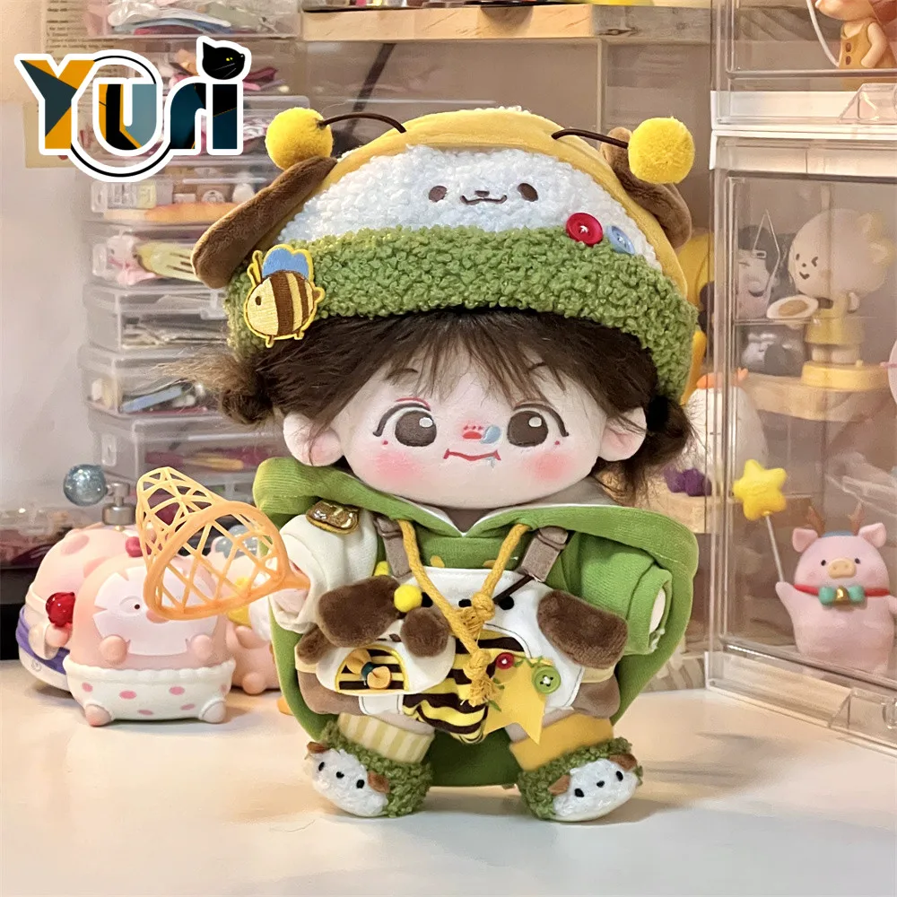 Cute Spring Bee Suit Dog Costume For 20cm Doll Clothes Clothing Cosplay C